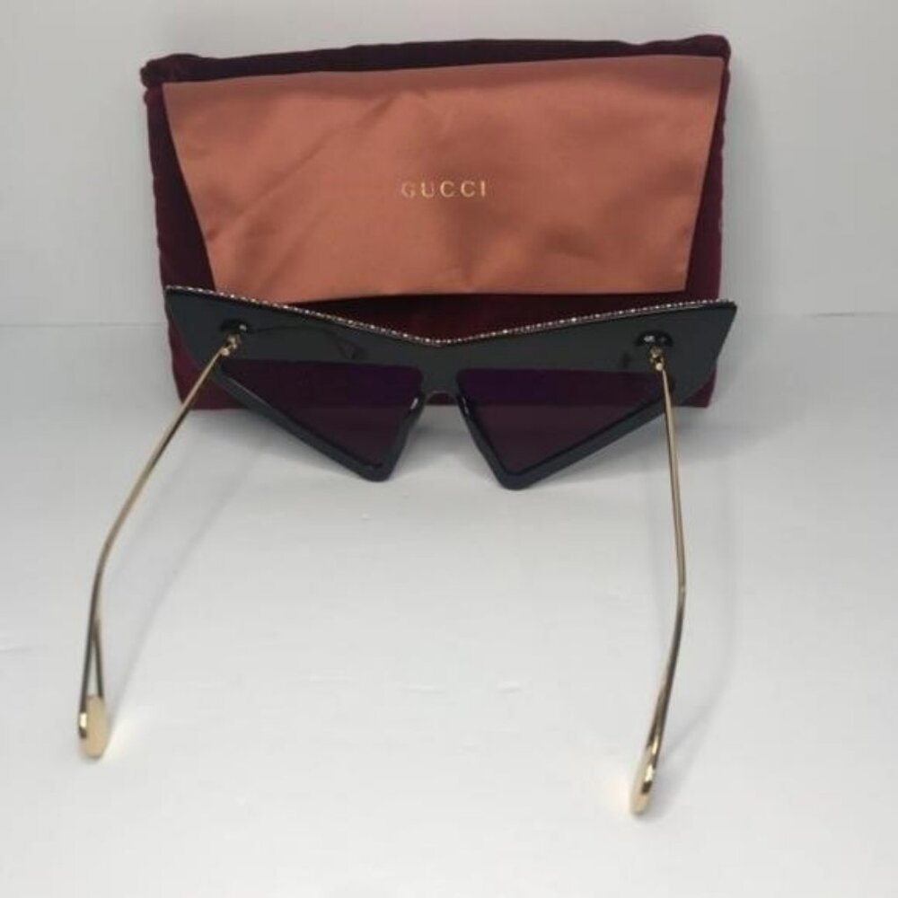 New 💯 Original Gucci Brown Geometric Ladies Sunglasses GG0430S 002 70 - Picture 13 of 16